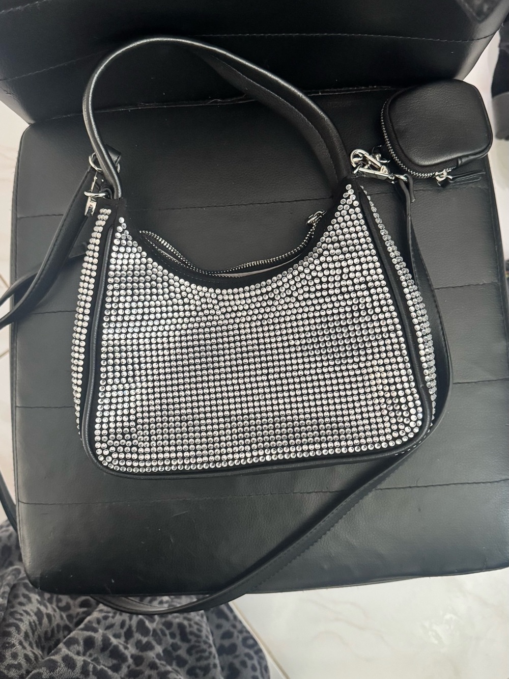 I.N.C rhinestone crystal bag